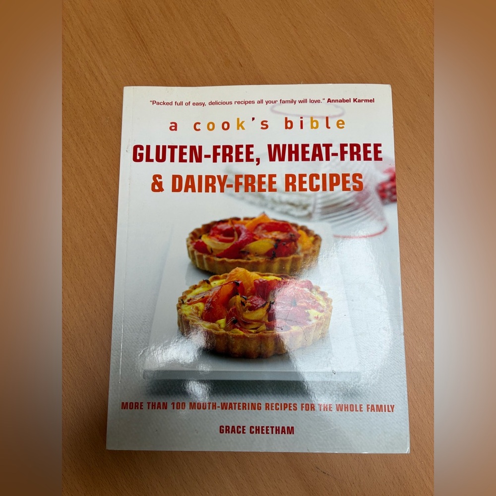 Gluten-Free, Wheat-Free & Dairy-Free Recipes. Cookbook in almost new condition